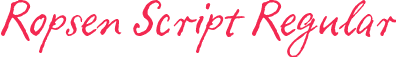 Ropsen Script Regular